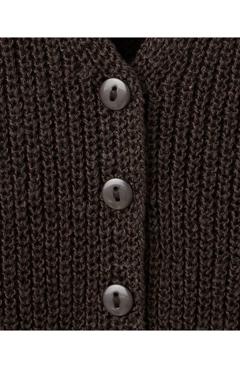 MANGO V-Neck Sweater Vest, Alternate, color, Chocolate