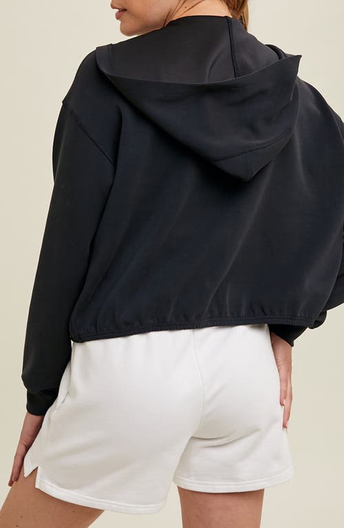 Wishlist Active Relaxed Crop Zip Hoodie