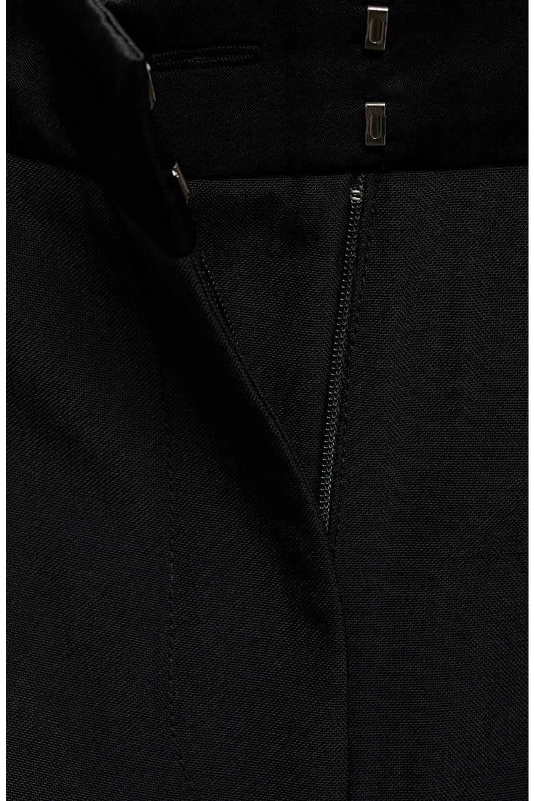 Suit Pants with Satin Waistband, Alternate, color, BLACK