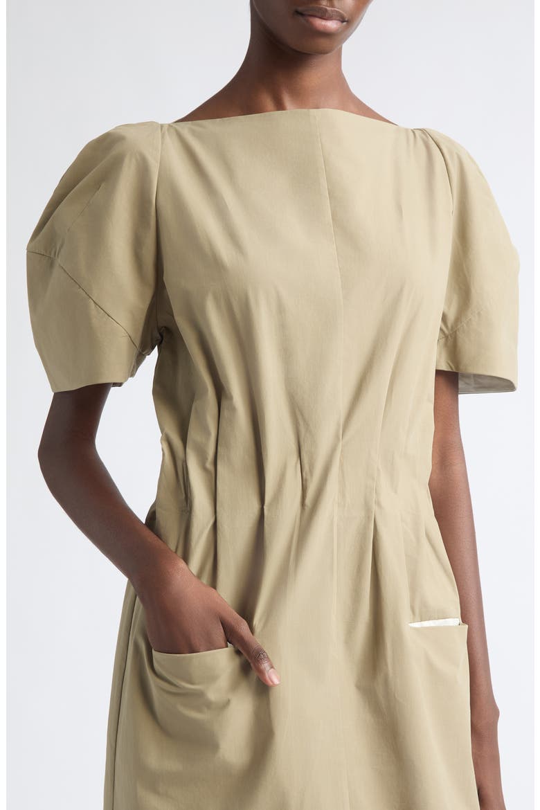 Maddie Cotton Midi Dress, Alternate, color, SAND