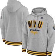 Nike Men's Nike Heather Gray West Virginia Mountaineers Legacy Retro Pullover Hoodie