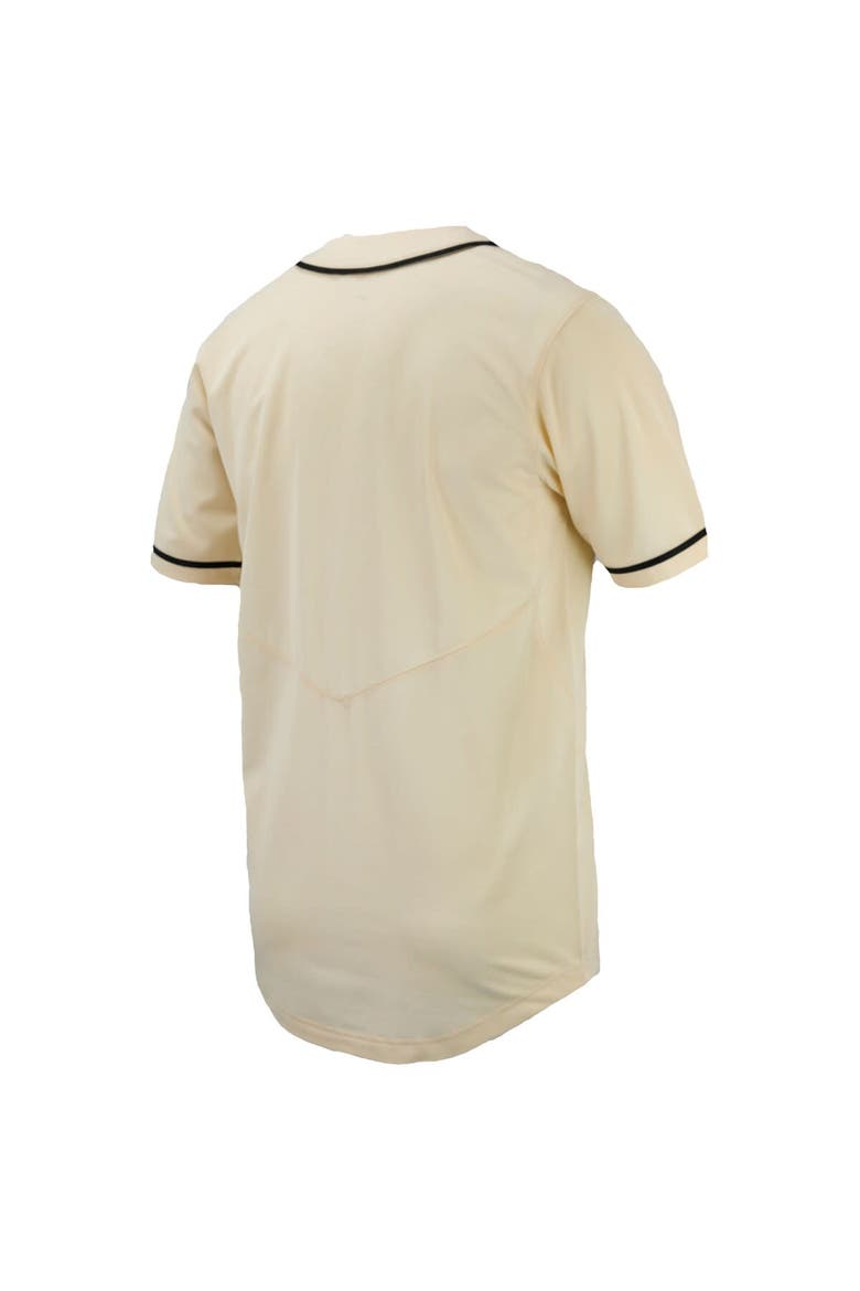 Men's Nike  Natural Vanderbilt Commodores Replica Full-Button Baseball Jersey, Alternate, color, Natural