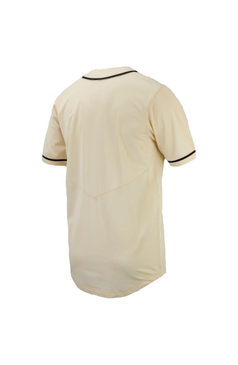 Nike Men's Nike  Natural Vanderbilt Commodores Replica Full-Button Baseball Jersey, Alternate, color, Natural