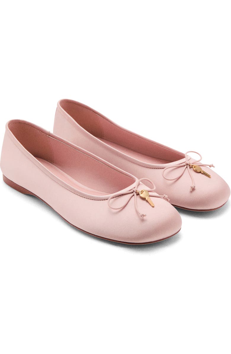 MANGO Ballet Flat, Main, color, Pink