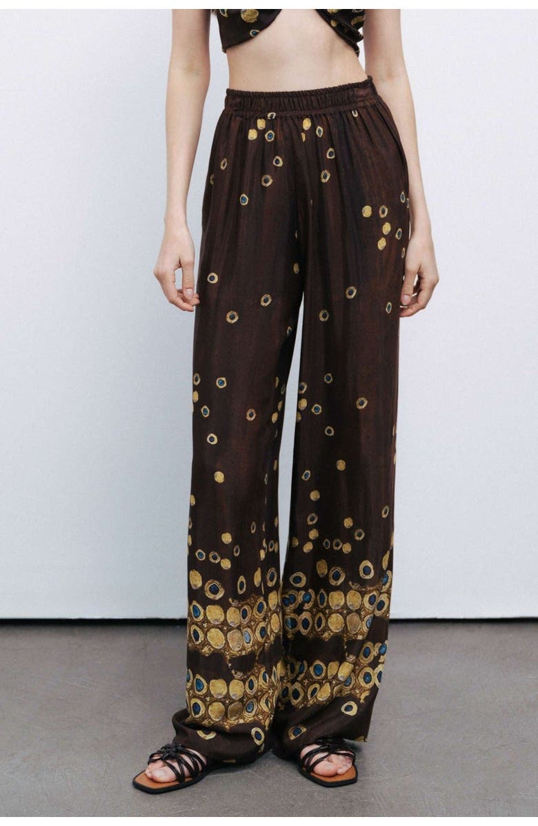 Nocturne Printed Flowing Pants, Main, color, 