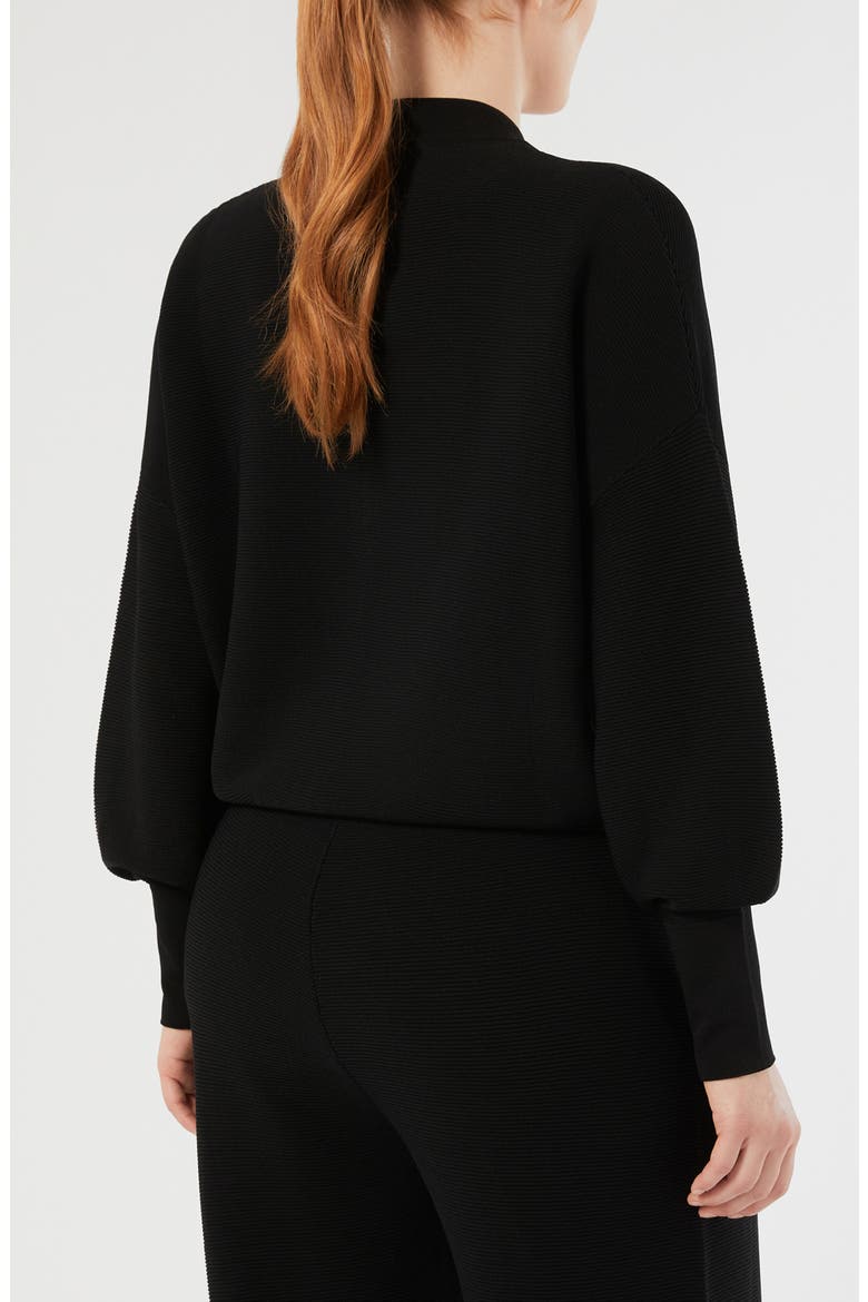 Rafia Bomber Jacket, Alternate, color, BLACK