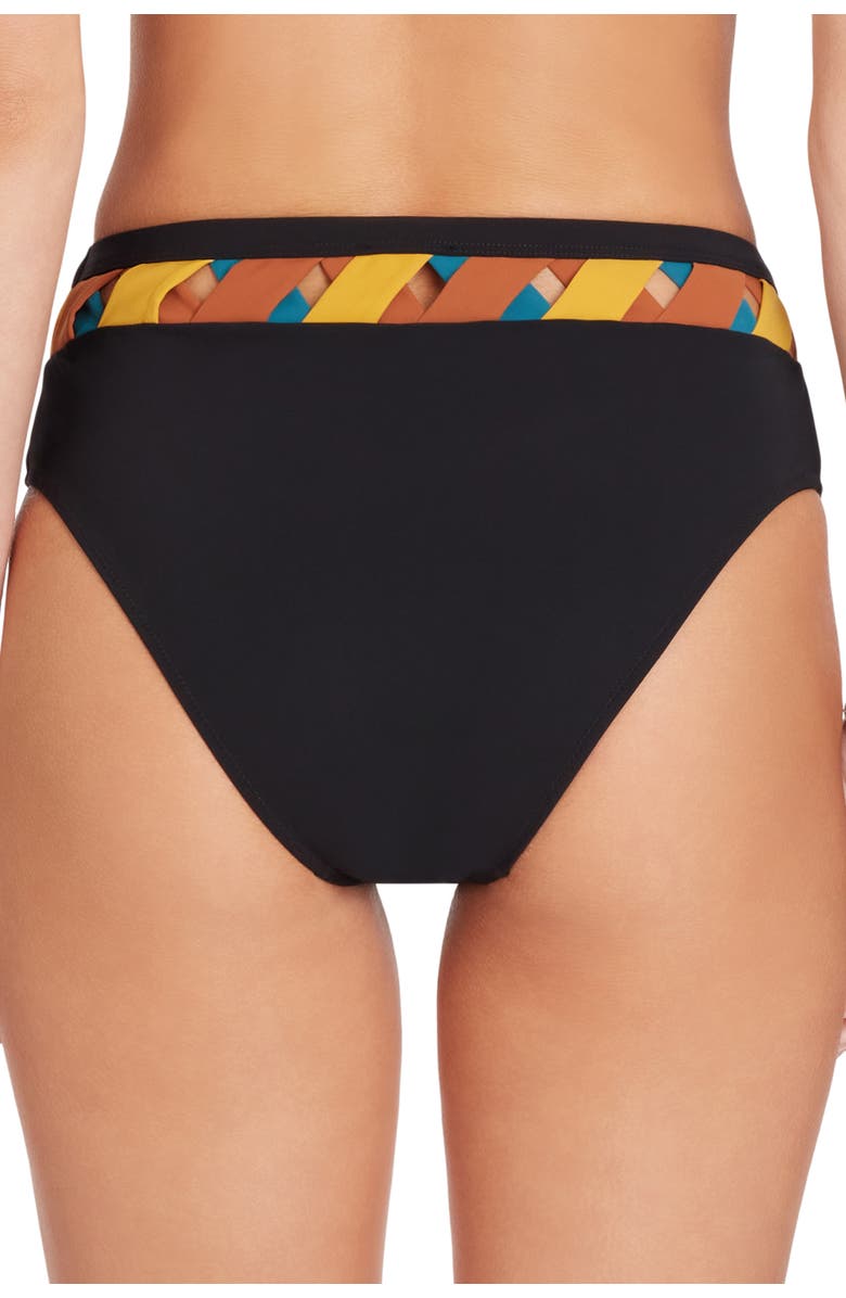 VALIMARE Martinique High Waist Bikini Bottom, Alternate, color, Black