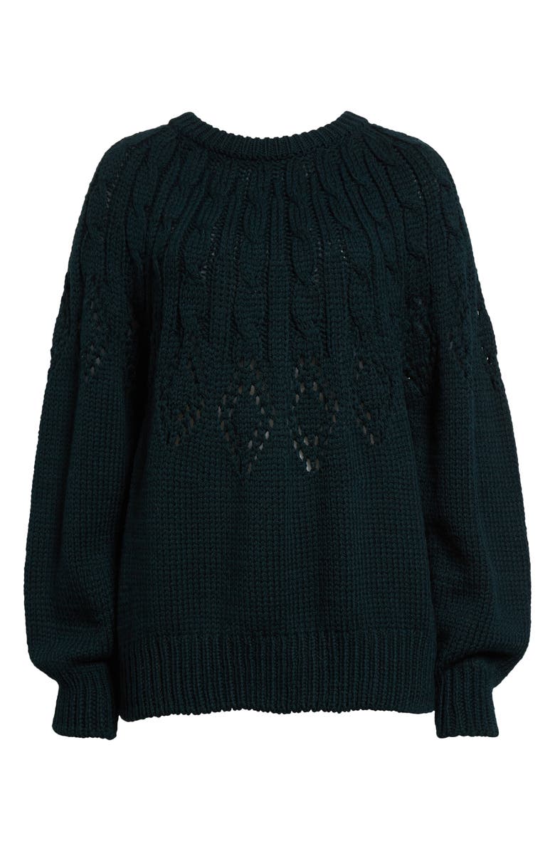 A.L.C. Montie Merino Wool Cable Knit Sweater, Alternate, color,