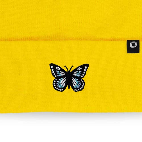 Dalix Butterfly Beanie In Yellow