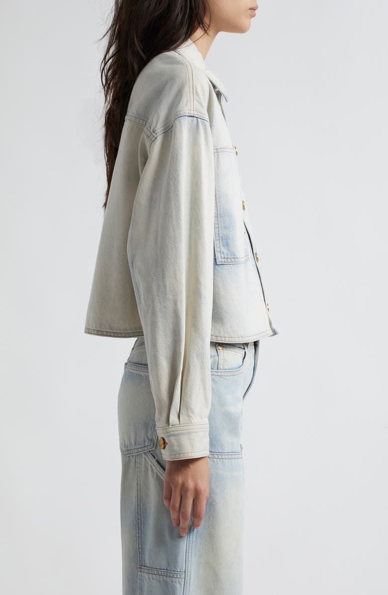 Ulla Johnson The Bobbi Denim Trucker Jacket, Alternate, color, 