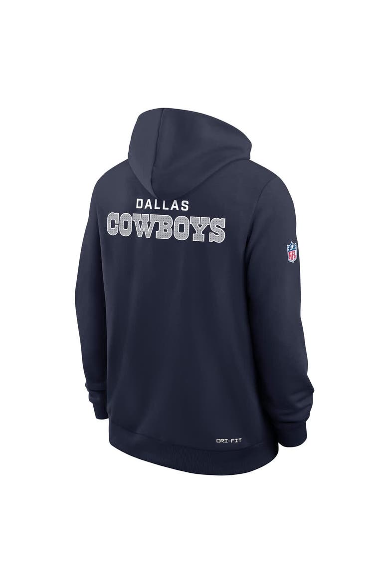 Men's Nike Navy Dallas Cowboys Sideline Initial Home Performance Pullover Hoodie, Alternate, color, Navy