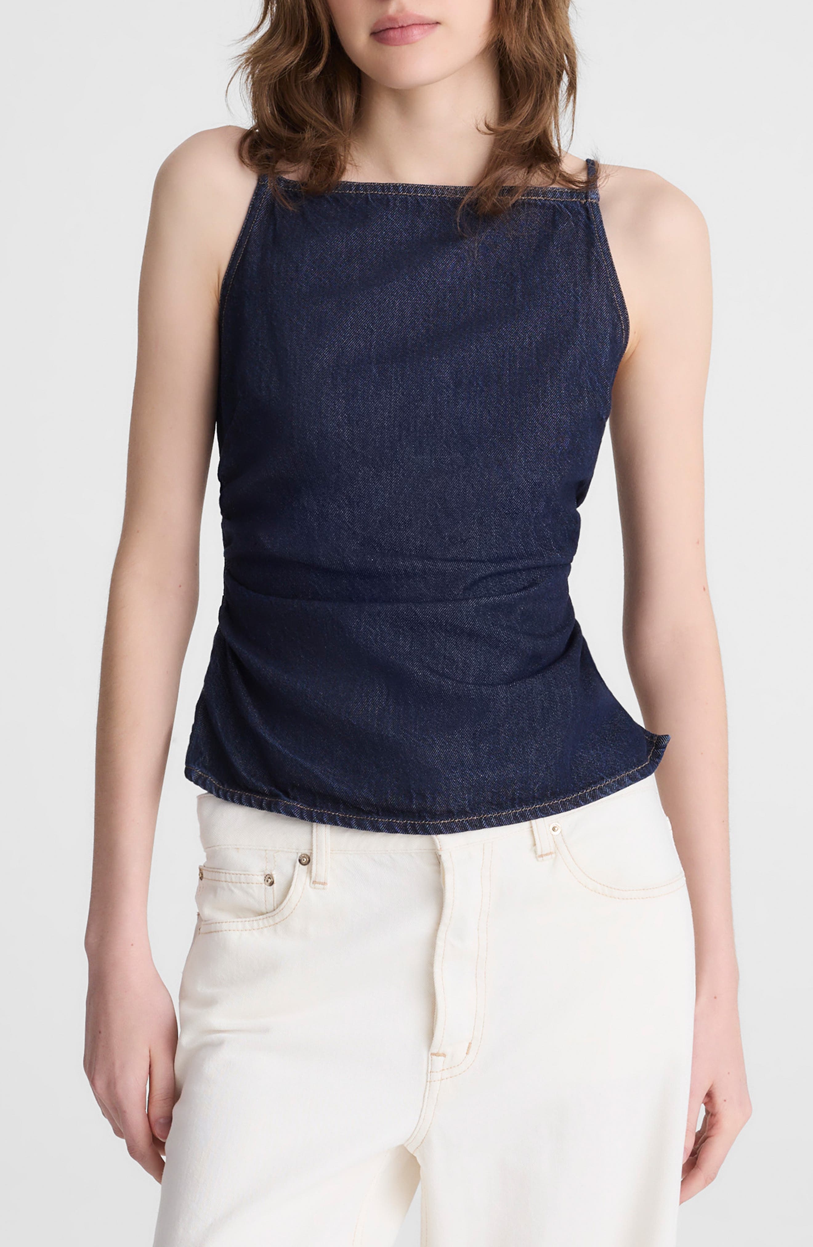 Sharona Ruched Denim Camisole