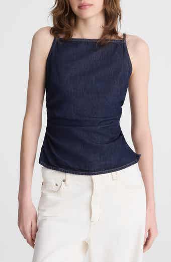 Sharona Ruched Denim Camisole