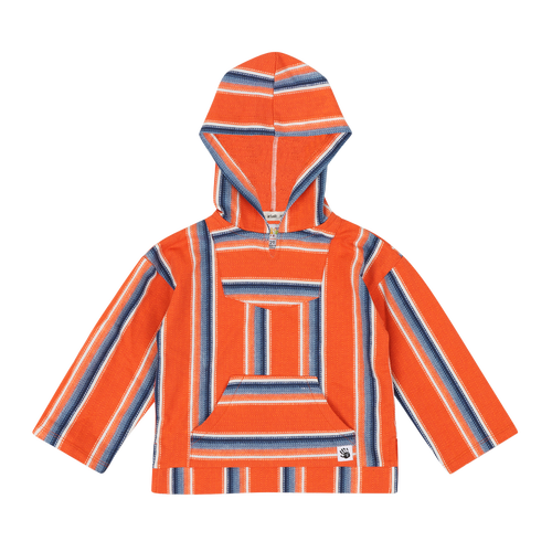 Mixed Up Clothing Kids Baja Hoodie In Baja Stripe Auburn