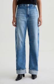AG Mercer Cuffed High Waist Barrel Jeans Jeans