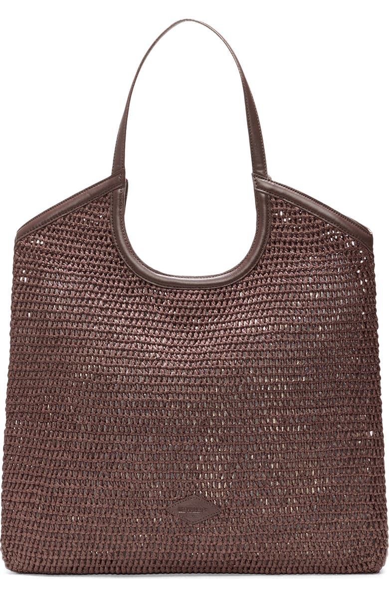 MZ Wallace Large Georgica Crochet Tote, Alternate, color, Brown Crochet