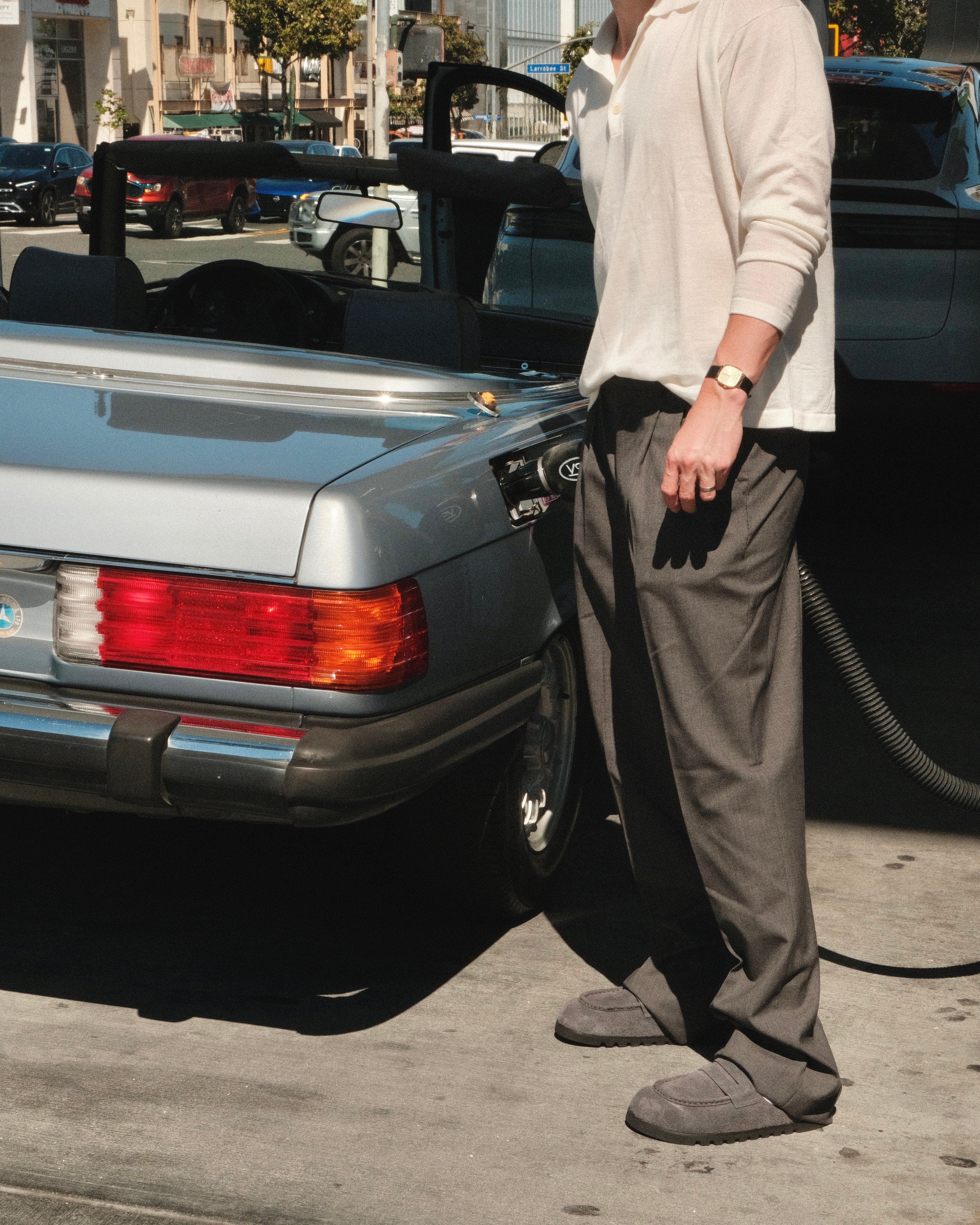 Naked Wolfe Cord Suede Slipper, Alternate, color, Dark Grey