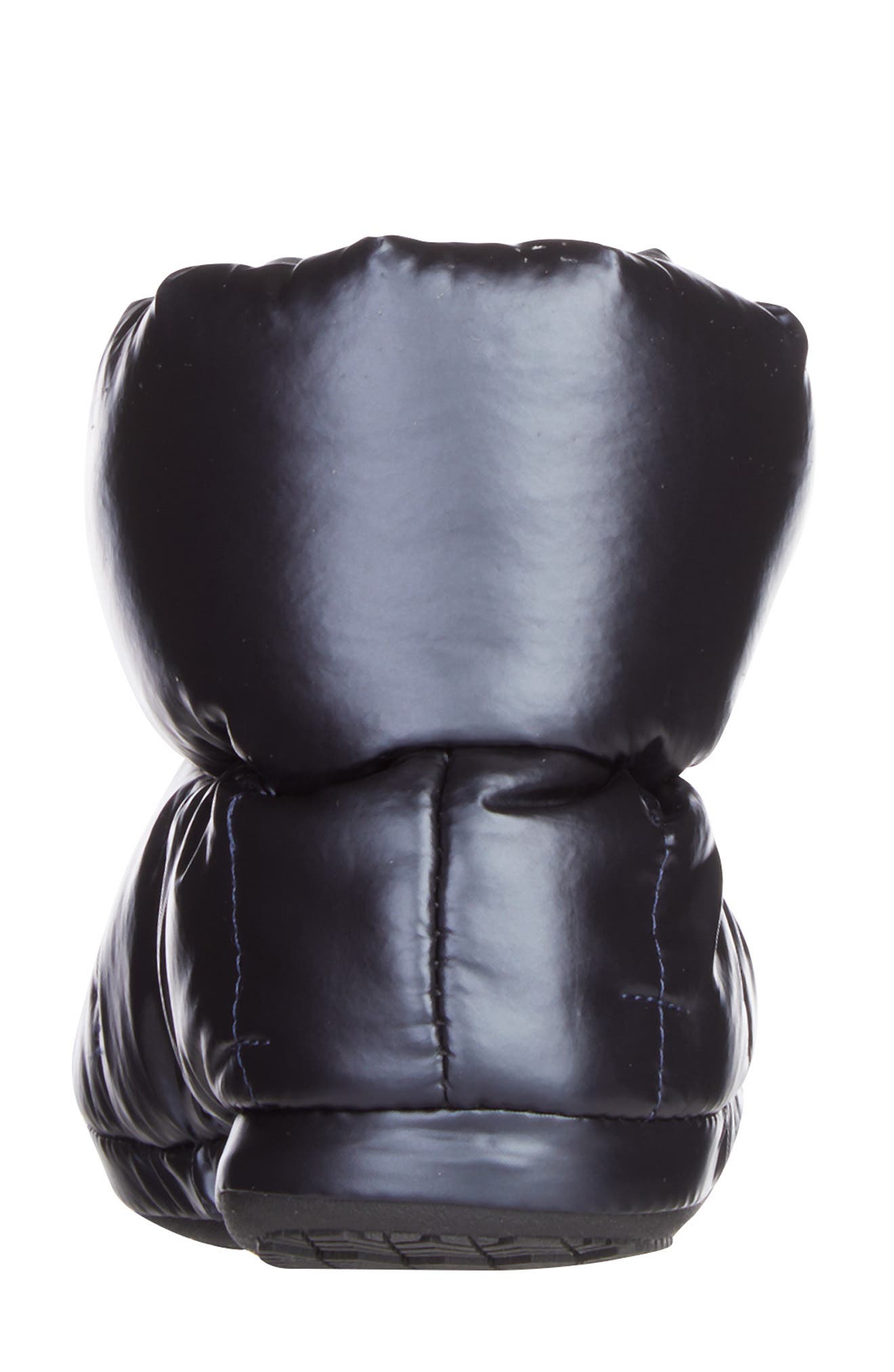 ISOTONER Nylon Puffer Bootie Slipper, Alternate, color, Black