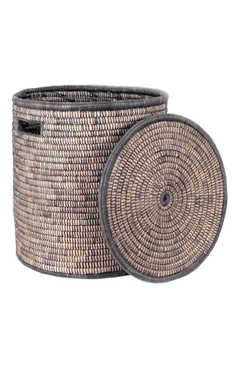 Mbare Black Malawi Basket, Alternate, color, Black