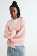 H&M Balloon-Sleeved Casual Cardigan