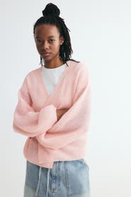 H&M Balloon-Sleeved Casual Cardigan