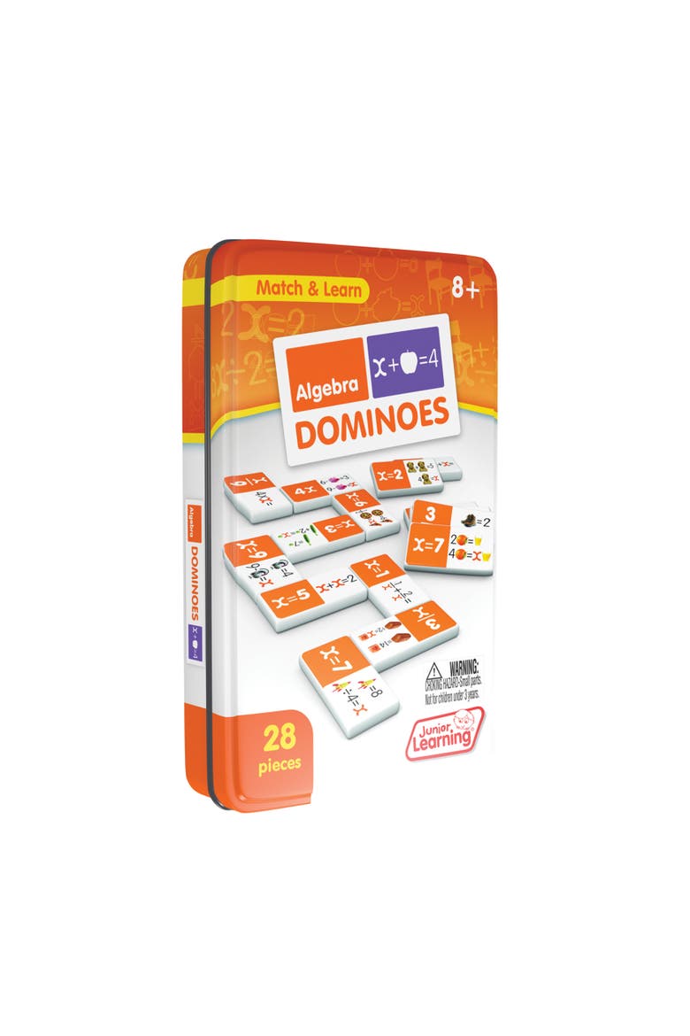 Algebra Dominoes Ages 8+, Alternate, color, Multicolored