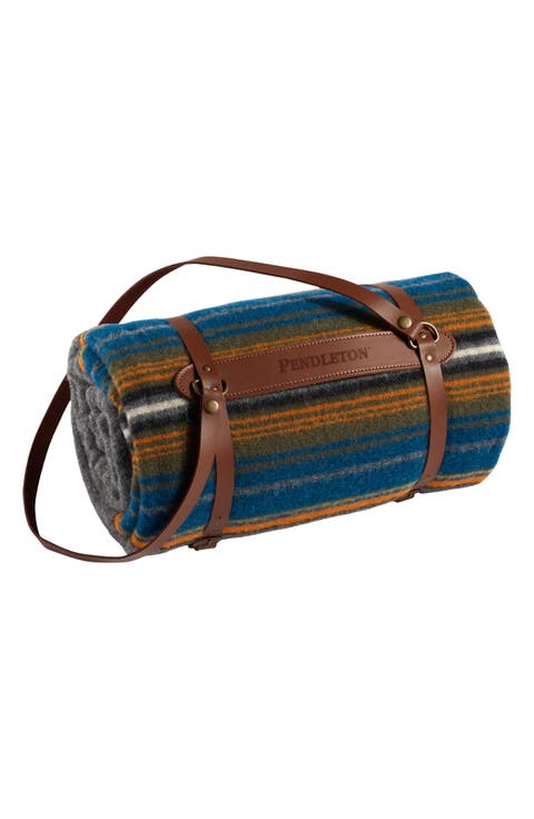National Park Stripe Throw Blanket & Carrier