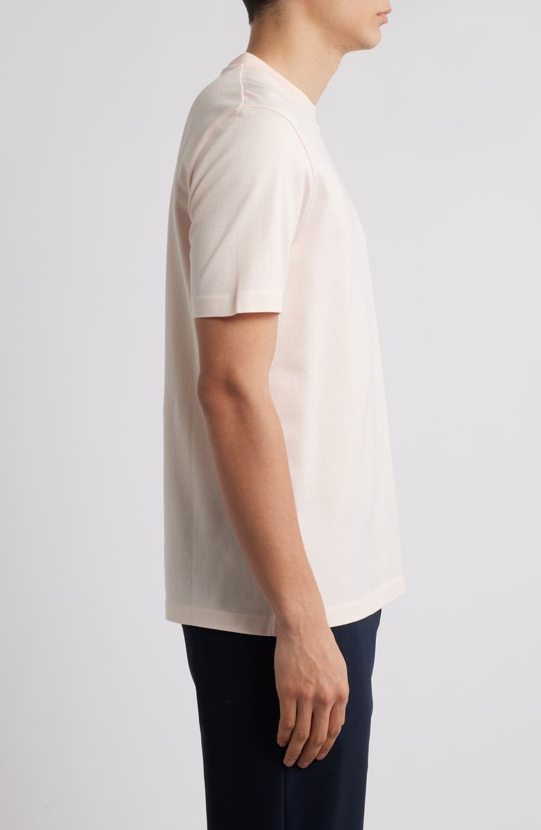 BOSS Thompson Pinstripe Cotton T-Shirt, Alternate, color, Open Orange