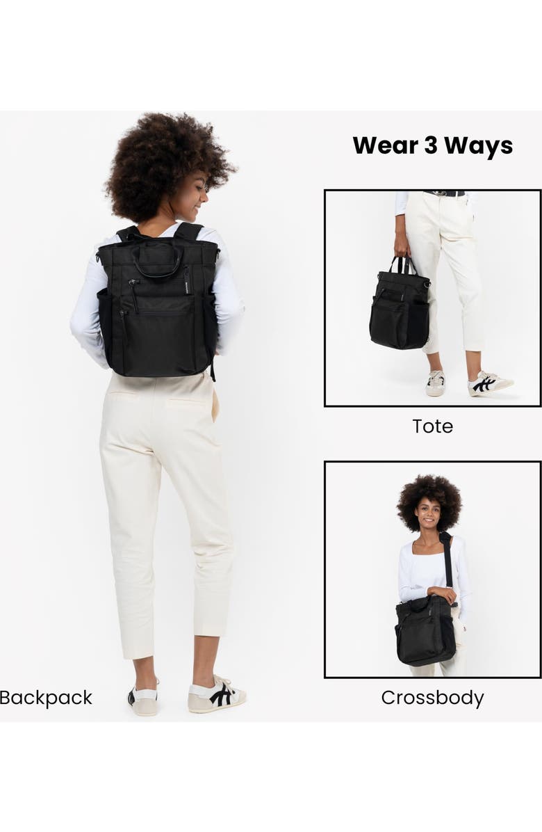 Sherpani Soleil Anti Theft Convertible Backpack, Fits 15 Inch Laptop, Alternate, color, Carbon