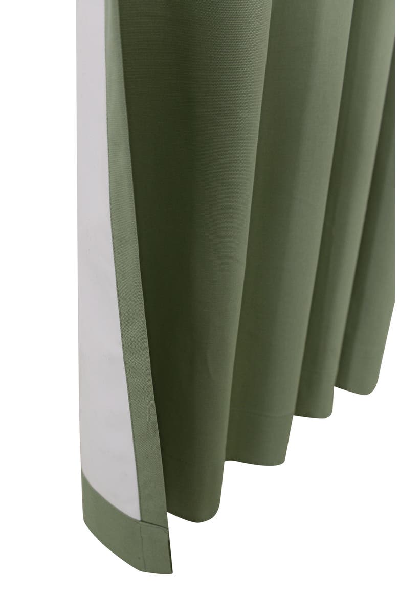 Indoor Cotton Panel Curtain, Alternate, color, SAGE