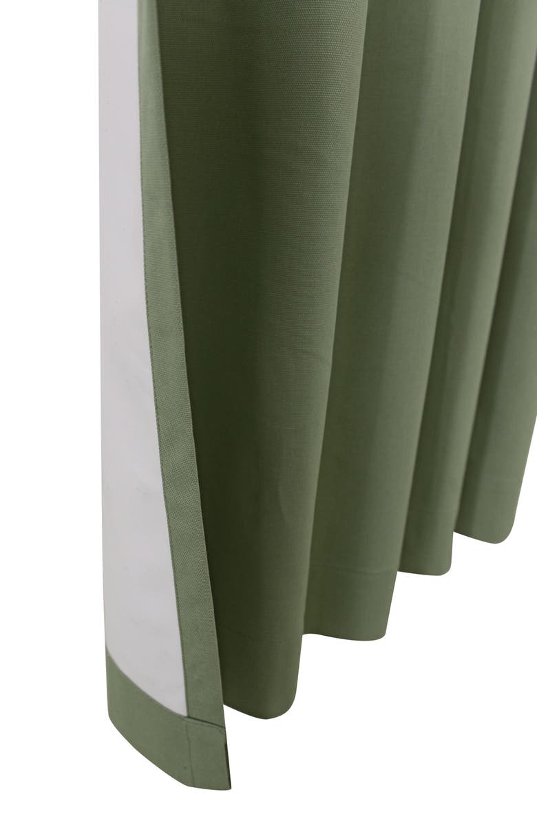Outdoor Decor by Commonwealth Indoor Cotton Panel Curtain, Alternate, color, Sage