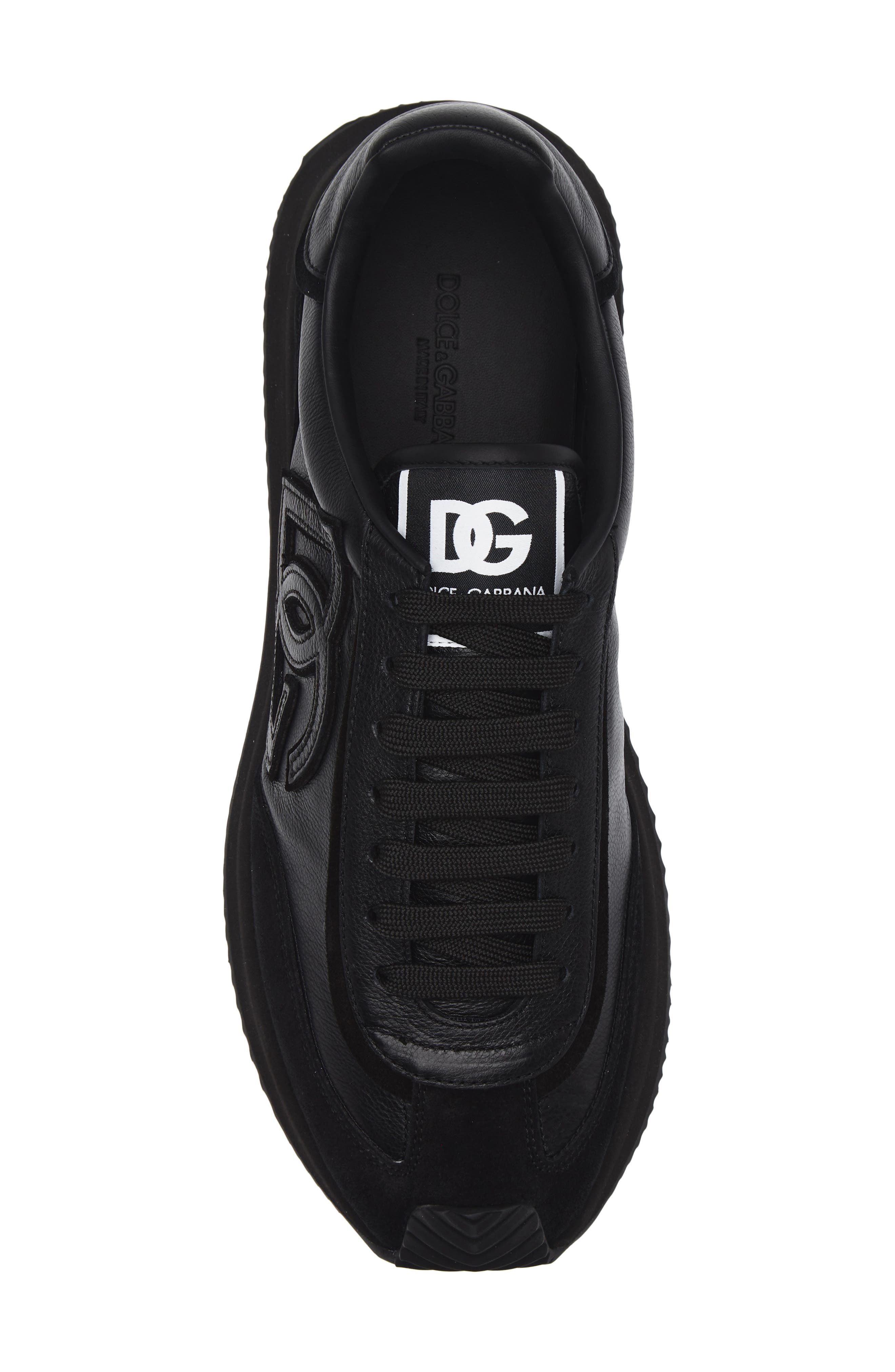 Dolce&Gabbana DG Cushion Sneaker, Alternate, color, Nero/ Nero