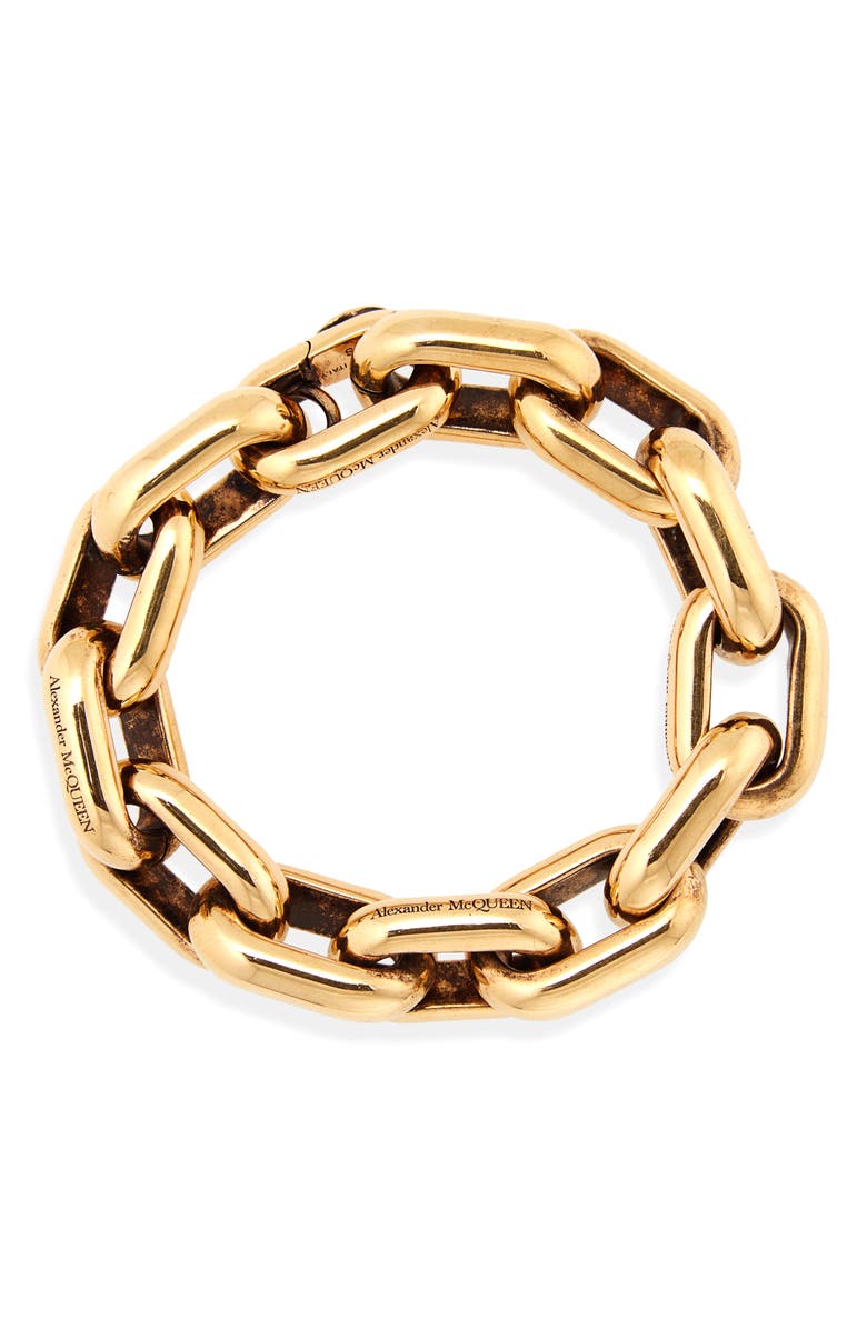 McQueen Peak Chain Bracelet, Main, color, 