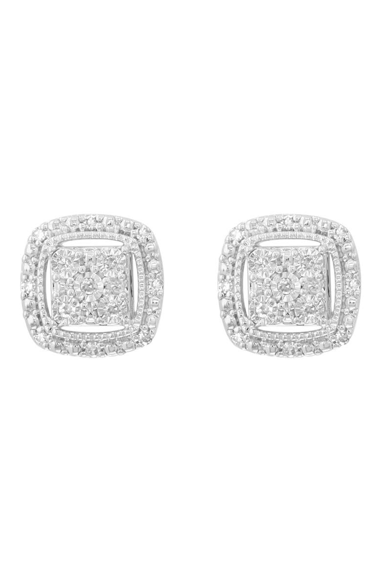 Diamond Earrings, Alternate, color, SILVER/ DIAMOND