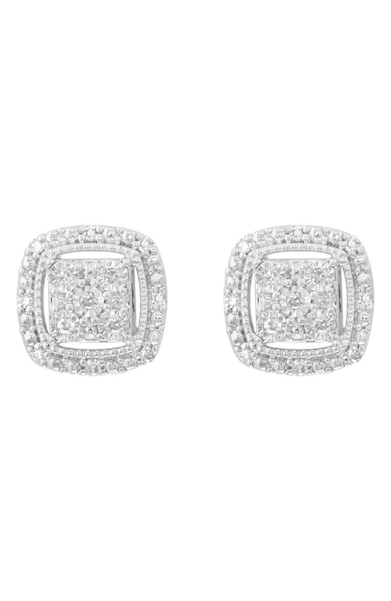 EFFY Diamond Earrings, Alternate, color, Silver/ Diamond