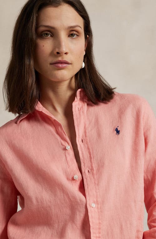 POLO RALPH LAUREN POLO RALPH LAUREN CLASSIC FIT LINEN BUTTON-UP SHIRT
