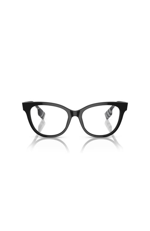 Burberry 53mm Cat Eye Optical Glasses In Black