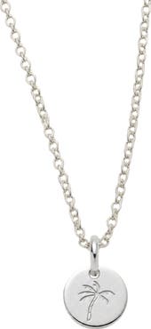 MADE BY MARY Palm Tree Disc Necklace