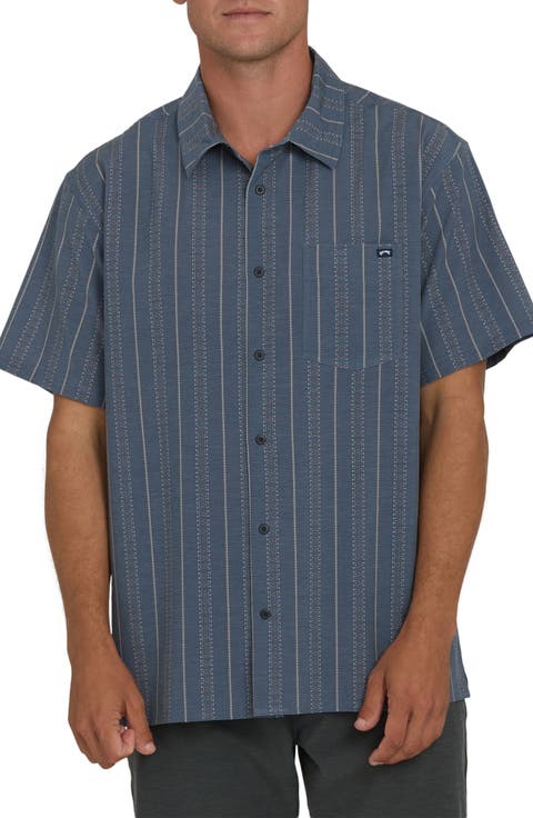 A-Div Surftrek Transit Short Sleeve Button-Up Shirt
