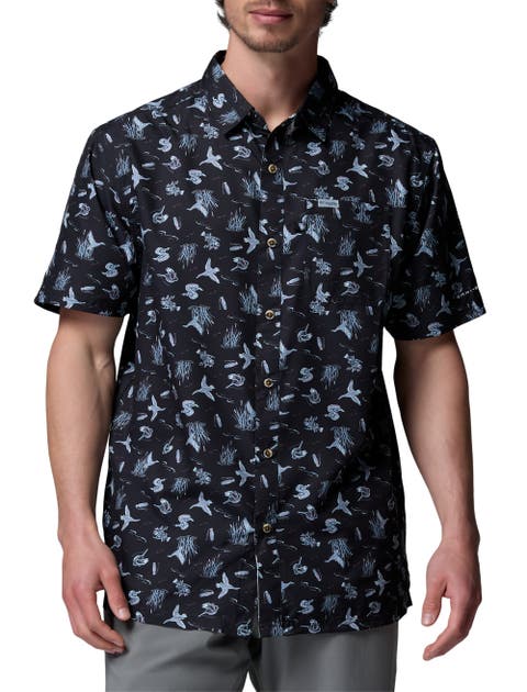 Big & Tall Pfg Slack Tideâ„¢ Gametime Sport Shirt