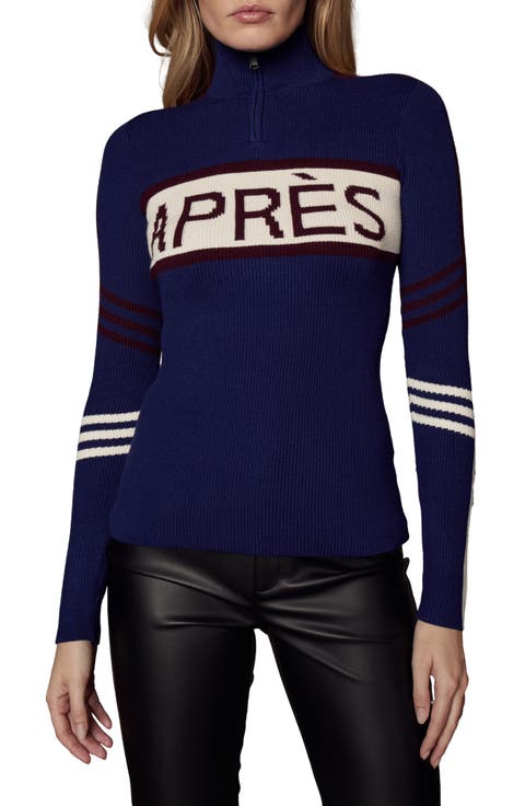 Kate Quarter Zip Rib Sweater