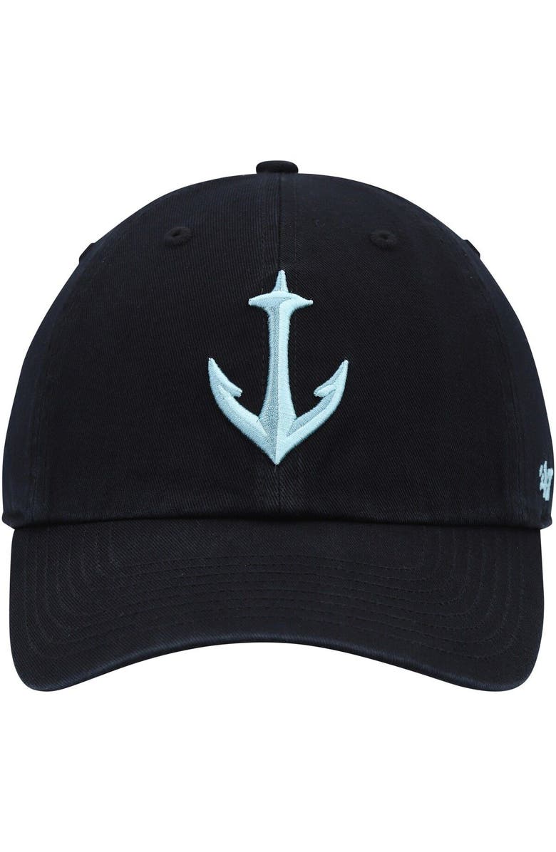 '47 Women's '47 Black Seattle Kraken Clean Up Adjustable Hat, Alternate, color, Black