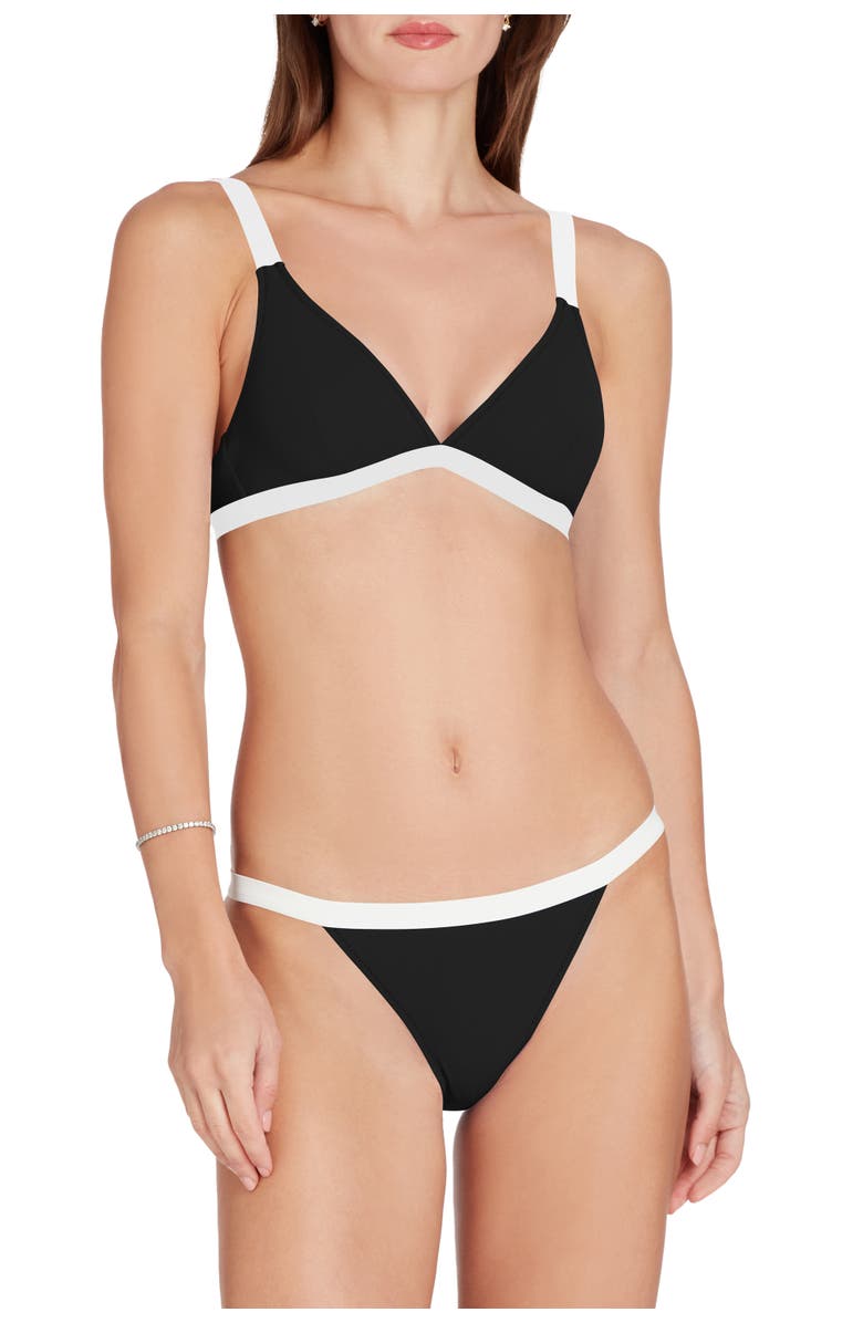 VALIMARE St Barths Colorblock Bikini Top, Main, color, Black