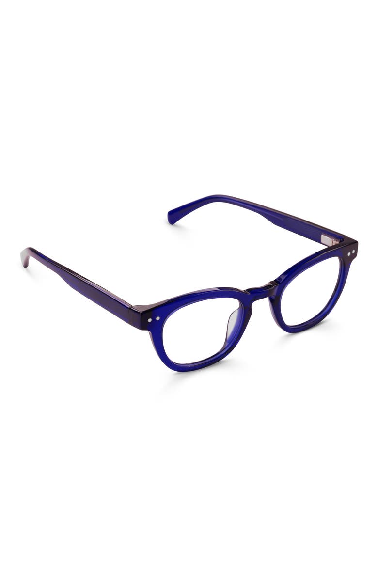 Waylaid 45mm Round Reading Glasses, Alternate, color, MIDNIGHT BLUE CRYSTAL