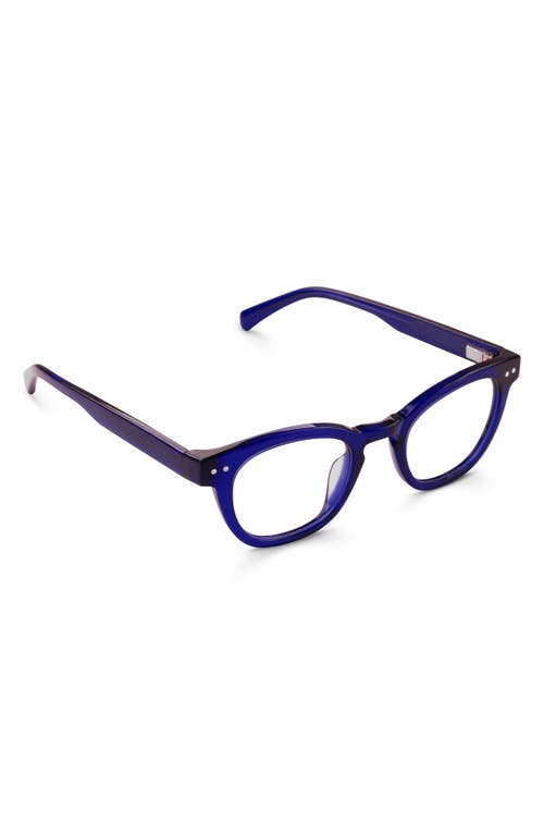 Eyebobs Waylaid 45mm Round Reading Glasses In Midnight Blue Crystal