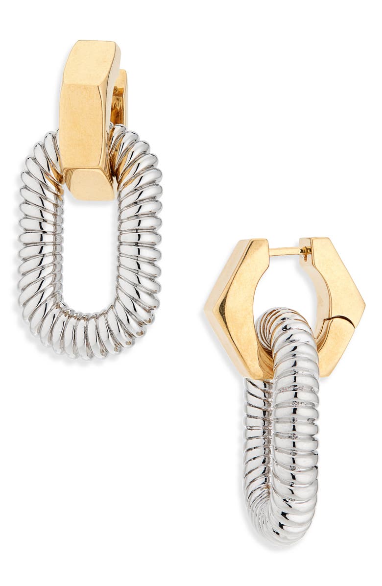 Rabanne XL Link Screw Drop Earrings, Main, color,