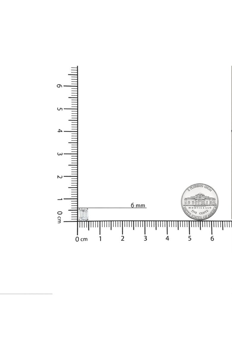Haus of Brilliance 14K White Gold 2.0 Ct Emerald Lab Grown Diamond Solitaire Stud Earrings, Alternate, color, White