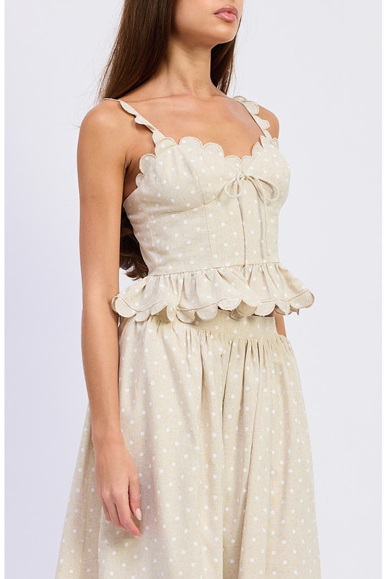 Elise Embroidered Peplum Top, Alternate, color, NATURAL IVORY