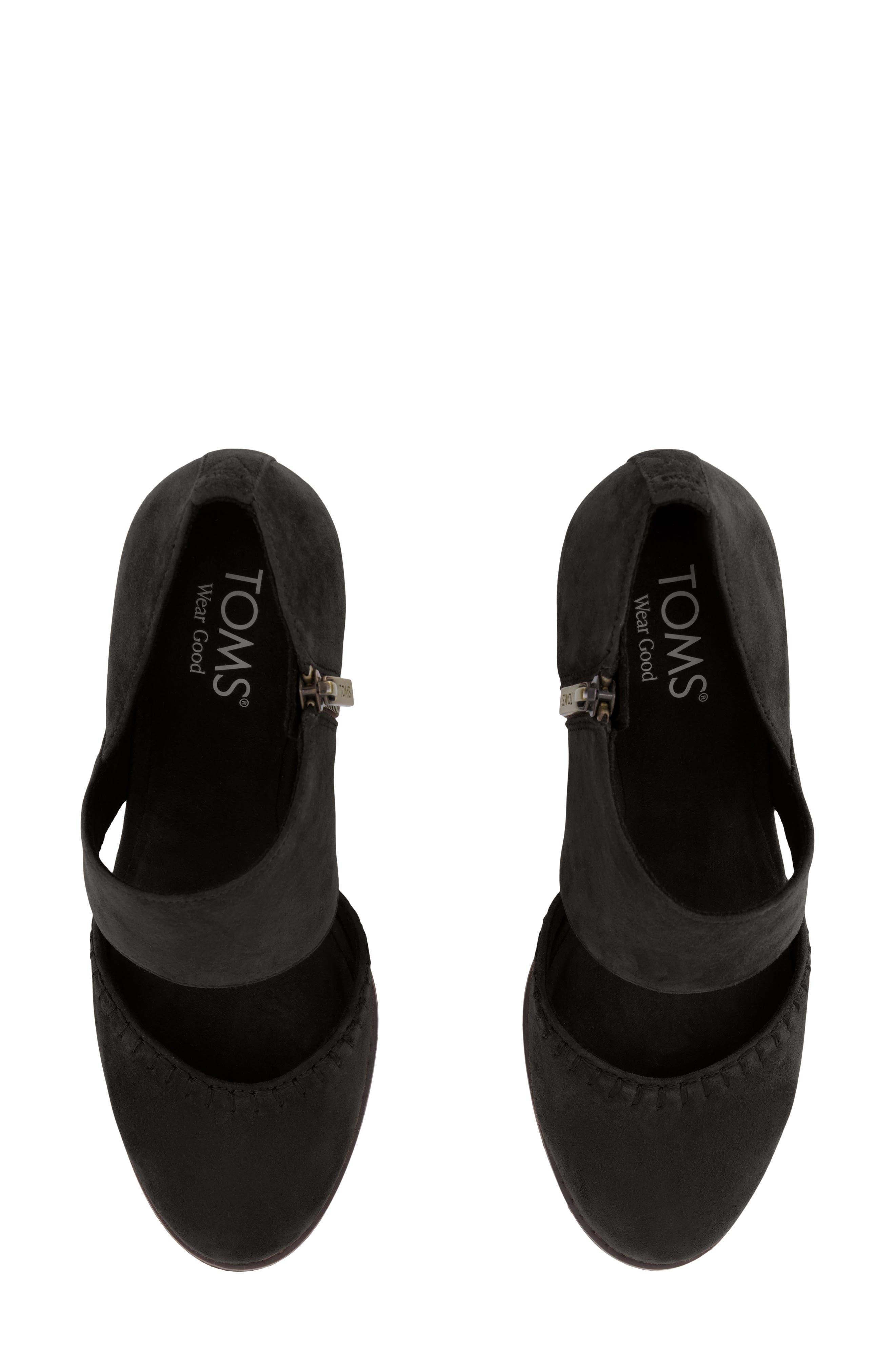 Suede Pump, Alternate, color, DARK BROWN