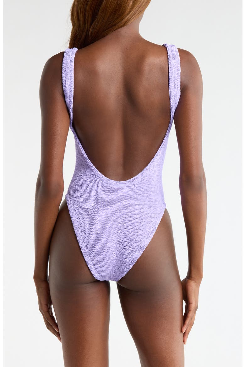 Square Neck One-Piece Swimsuit, Alternate, color, LILAC